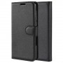 Чехол портмоне подставка на силиконовой основе с отсеком для карт на магнитной защелке для Huawei Y6p, цвет Черный