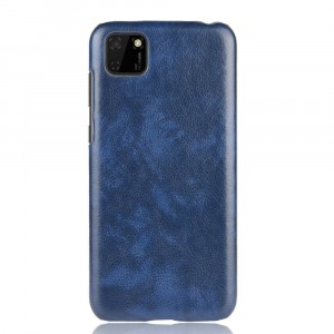 Чехол накладка текстурная отделка Кожа для Huawei Honor 9S/Y5p Синий