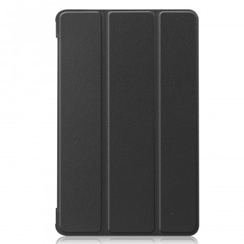 Сегментарный чехол книжка подставка на непрозрачной поликарбонатной основе с усиленными углами для Huawei MatePad T8 Черный