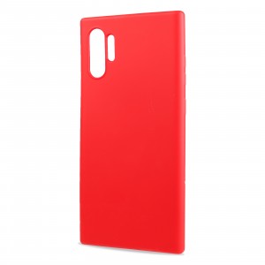 Матовый силиконовый чехол для Samsung Galaxy Note 10 Plus с покрытием софт-тач Красный
