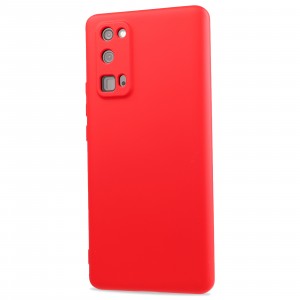 Матовый силиконовый чехол для Huawei Honor 30 Pro с покрытием софт-тач Красный