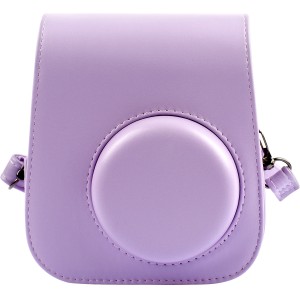 Жесткий защитный чехол-сумка текстура Кожа для Fujifilm Instax Mini 11 Фиолетовый