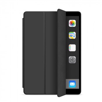 Сегментарный чехол книжка подставка на непрозрачной силиконовой основе для Huawei MatePad Черный