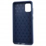 Матовый силиконовый чехол для Samsung Galaxy A31 с текстурным покрытием карбон