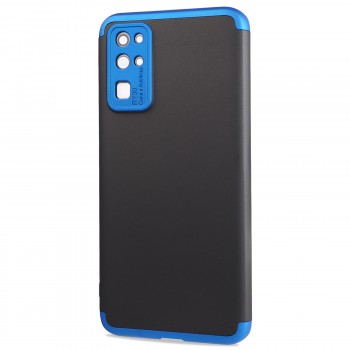 Трехкомпонентный сборный двухцветный пластиковый чехол для Huawei Honor 30 Синий