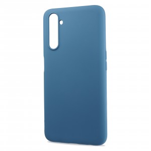 Матовый силиконовый чехол для Realme 6 Pro с покрытием софт-тач Синий