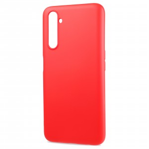 Матовый силиконовый чехол для Realme 6 Pro с покрытием софт-тач Красный