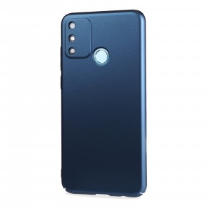 Матовый пластиковый чехол для Huawei Honor 9A с улучшенной защитой торцов корпуса Синий