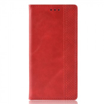 Винтажный чехол горизонтальная книжка подставка на силиконовой основе с отсеком для карт для Xiaomi RedMi 9A Красный