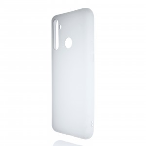 Силиконовый матовый полупрозрачный чехол для Realme C3 Белый