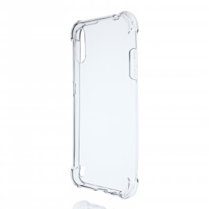 Прозрачный противоударный силиконовый чехол для Samsung Galaxy M01/A01 с усиленными углами