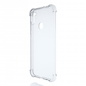 Прозрачный противоударный силиконовый чехол для Samsung Galaxy M11/A11 с усиленными углами