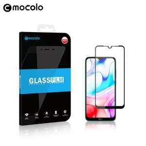 Премиум 5D Full Cover полноэкранное безосколочное защитное стекло Mocolo со сверхточными краями для Xiaomi RedMi 8/8A Черный