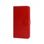 Глянцевый водоотталкивающий чехол портмоне подставка для Samsung Galaxy Note 20 с магнитной защелкой и отделениями для карт, цвет Красный