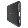 Силиконовый чехол накладка для Samsung Galaxy M11/A11 с текстурой кожи, цвет Черный