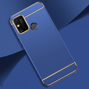 Трехкомпонентный сборный двухцветный пластиковый матовый чехол для Huawei Honor 9A Синий