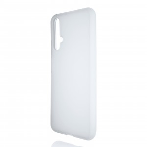 Силиконовый матовый полупрозрачный чехол для Huawei Honor 20/Huawei Nova 5T Белый
