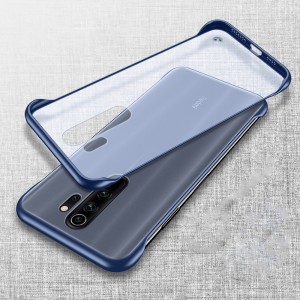 Пластиковый полупрозрачный матовый ультратонкий чехол для Xiaomi RedMi 9 Синий