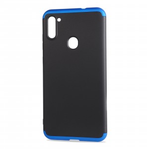 Трехкомпонентный сборный двухцветный пластиковый чехол для Samsung Galaxy M11/A11 Синий
