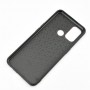 Силиконовый матовый непрозрачный чехол с текстурным покрытием винтажная Кожа для OPPO A53 , цвет Черный