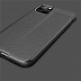 Силиконовый чехол накладка для Iphone 12 Pro Max с текстурой кожи, цвет Черный