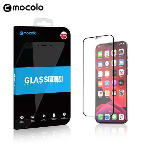 Премиум 3D сверхчувствительное ультратонкое защитное стекло Mocolo для Iphone 12 Mini, цвет Черный
