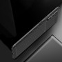 Матовый силиконовый чехол для OnePlus Nord с текстурным покрытием карбон, цвет Черный