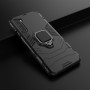 Противоударный двухкомпонентный силиконовый чехол для OnePlus Nord с кольцом-держателем и поликарбонатными вставками, цвет Черный