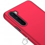 Матовый пластиковый чехол для OnePlus Nord с улучшенной защитой торцов корпуса, цвет Красный