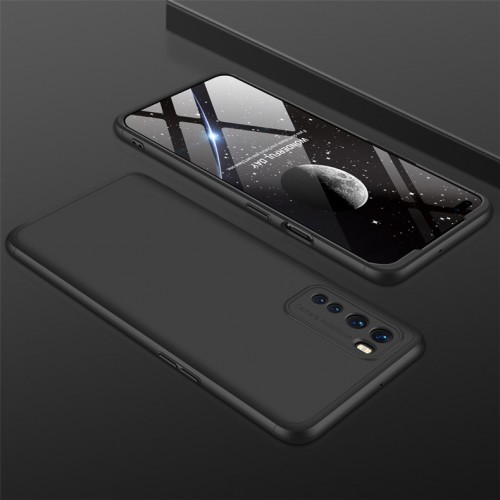 Трехкомпонентный сборный матовый пластиковый чехол для OnePlus Nord, цвет Черный