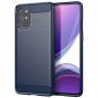 Матовый силиконовый чехол для OnePlus 8T с текстурным покрытием металлик