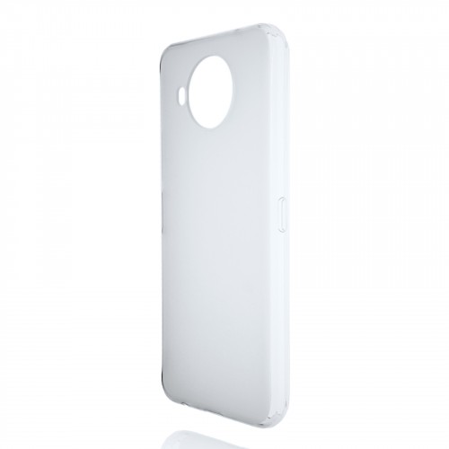Силиконовый матовый полупрозрачный чехол для Nokia 8.3, цвет Белый