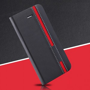 Чехол горизонтальная книжка подставка текстура Ткань на силиконовой основе с отсеком для карт для Huawei Honor 10X Lite  Черный