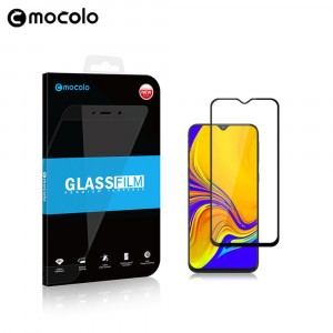 Премиум 5D Full Cover полноэкранное безосколочное защитное стекло Mocolo со сверхточными краями для Samsung Galaxy A50/A20 Черный