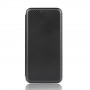Чехол флип на силиконовой основе текстура Карбон с отсеком для Huawei P Smart (2021) , цвет Черный