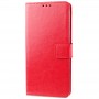 Глянцевый водоотталкивающий чехол портмоне подставка на силиконовой основе с отсеком для карт на магнитной защелке для Realme 7 Pro, цвет Красный
