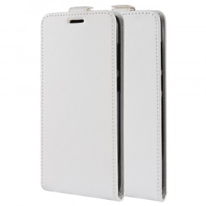 Вертикальный чехол-книжка для Huawei Honor 10X Lite с отделениями для карт и магнитной защелкой Белый