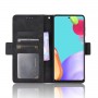 Винтажный чехол портмоне подставка на силиконовой основе с отсеком для карт на магнитной защелке для Samsung Galaxy A72, цвет Коричневый