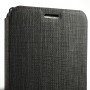 Флип чехол-книжка для Samsung Galaxy A72 с текстурой ткани и функцией подставки, цвет Черный