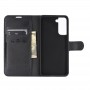 Чехол портмоне подставка для Samsung Galaxy S21 с магнитной защелкой и отделениями для карт