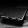 Матовый силиконовый чехол для Samsung Galaxy A72 с текстурным покрытием карбон, цвет Черный