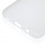 Силиконовый матовый полупрозрачный чехол для Samsung Galaxy A12/ M12, цвет Белый