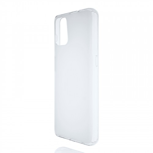 Силиконовый матовый полупрозрачный чехол для Motorola Moto G9 Plus, цвет Белый