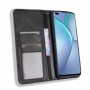 Винтажный чехол портмоне подставка на силиконовой основе с отсеком для карт для Infinix Zero 8, цвет Синий