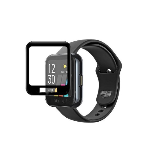 3d полноэкранное защитное стекло для Realme Watch, цвет Черный