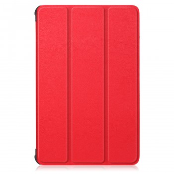 Сегментарный чехол книжка подставка на непрозрачной поликарбонатной основе для Lenovo Tab P11 Pro  Красный