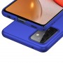Матовый пластиковый чехол для Samsung Galaxy A72 с улучшенной защитой торцов корпуса, цвет Черный