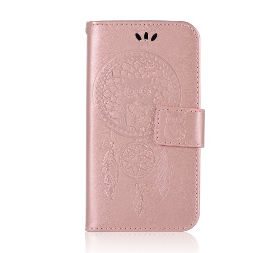 Чехол портмоне подставка для Samsung Galaxy A72 с декоративным тиснением на магнитной защелке, цвет Розовый