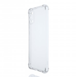 Силиконовый глянцевый транспарентный чехол с усиленными углами для Samsung Galaxy A02s