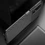 Силиконовый матовый непрозрачный чехол с текстурным покрытием Карбон для Xiaomi RedMi 9T , цвет Черный